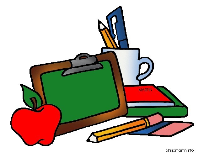 school supplies.apple.pencil.clipboard