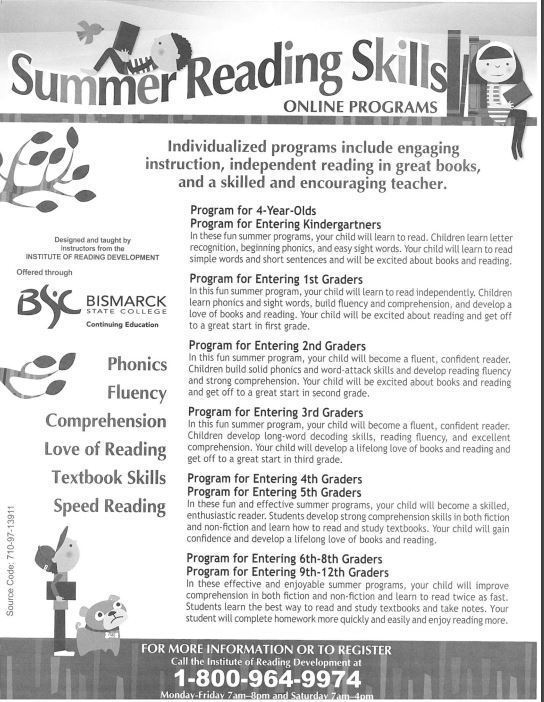 Summer Reading Skills