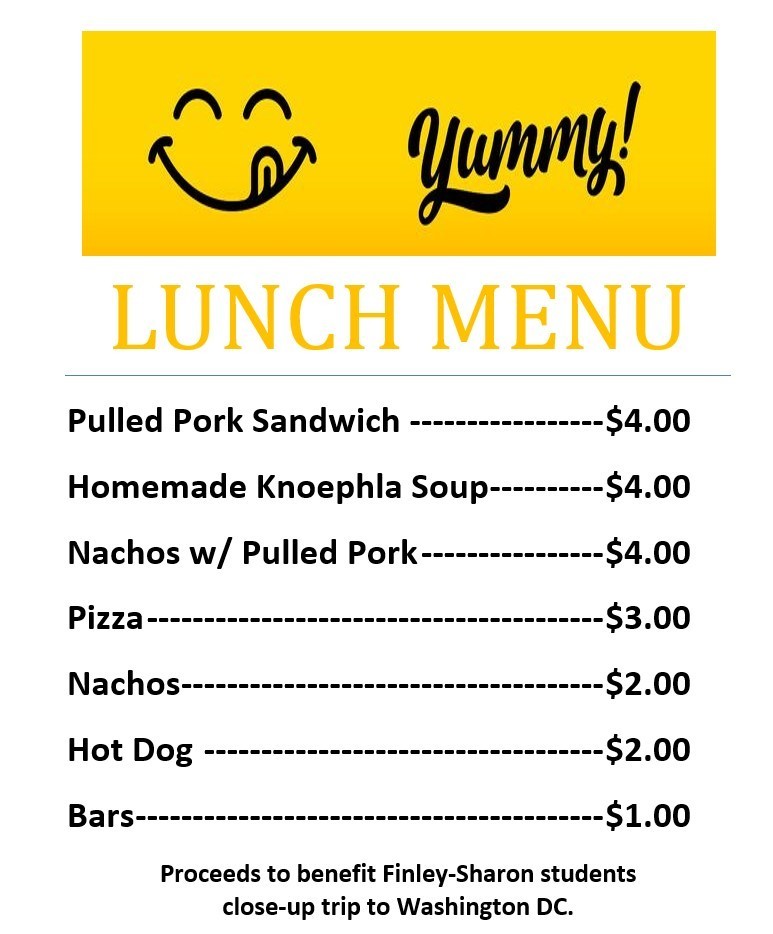 lunch menu